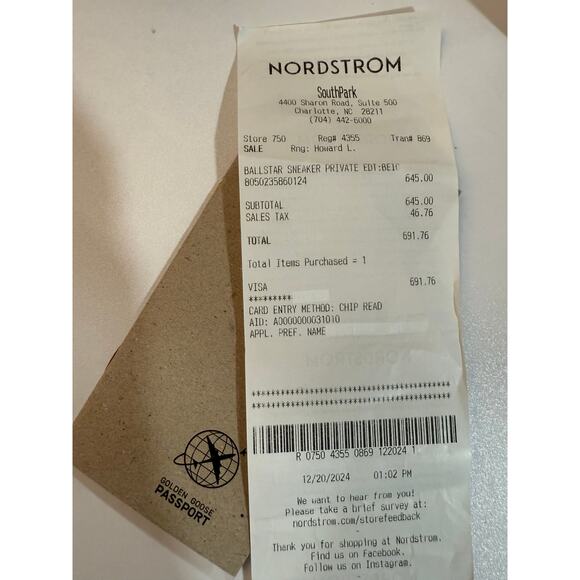 Golden Goose Ball Star Sneaker Women Beige Glitter Star Heel Sz 40/10 Worn Once - Picture 3 of 12